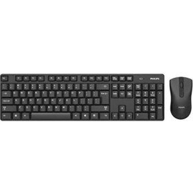 Resim Philips SPT6602B/62 Kablosuz Klavye Mouse Seti uyumlu 