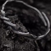 Resim Erkekler için Gotik Stil Ayarlanabilir Koldan, Hip Hop Temalı Çinko Alaşım Açık Koldan, Vintage "Diken" Tasarımı, Günlük Giyim Aksesuarı, Kaplama Yok, Tüm Mevsimlere Uygun 