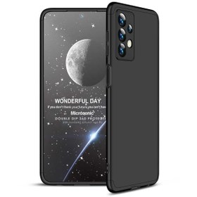 Resim Microsonic Samsung Galaxy A13 4g Kılıf Double Dip 360 Protective Siyah 