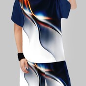 Resim Erkek Çocuklar İçin 3D Baskılı Günlük Tişört & Şort Takımı - Canlı Soyut Tasarım, Polyester, Makinede Yıkanabilir, Yuvarlak Yaka, Kısa Kollu - Yazlık Dış Mekan Etkinlikleri İçin Mükemmel, Oyunlu Günlük Kıyafet|Sporcu Erkek Çocuk Takımı|Dayanıklı Polyester, Tween Erkek Çocuk Kıyafetleri, Dış Mekan İçin Mükemmel 