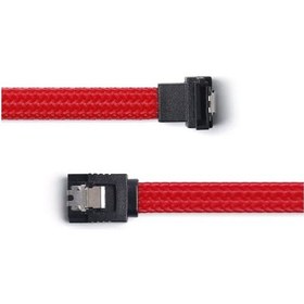 Resim 4739 Naylon Örgü Hasır L 90 Dirsek Sata3 Ssd Hdd Data Veri Kablos 