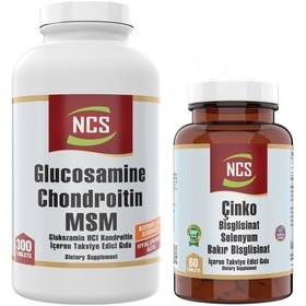 Resim Ncs Glucosamine Chondroitin Msm 300 Tablet + Ncs Zinc Bisglisinat 60 Tablet 