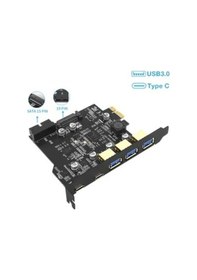 Resim 4721 Pci-e Express Usb 3.0 Type C 3.2 Çoklayıcı Riser Kart 