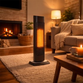 Resim ENLIS 2000W Kule Tipi Seramik Isıtıcı Termostatlı Uzaktan Kumandalı Zamanlayıcılı Devrilme Korumalı 