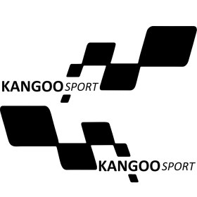 Resim TSC Kangoo Sport Etiket Yapıştırma 30CMX11CM MMD237 