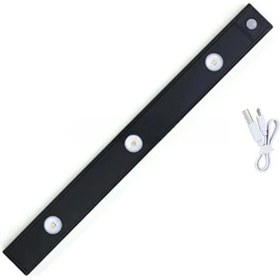 Resim CATA CT-2464 3W Bella Slim Cabinet Hareket Sensörlü Siyah Dimmerli LED Dolap Lambası Şık ve Pratik Tasarım 