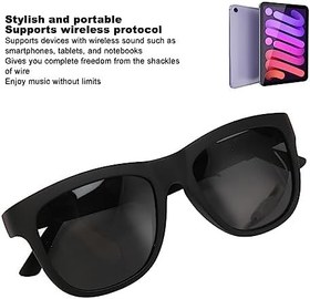 Resim Akıllı Gözlükler, Açık Kulak Akıllı Gözlükler Müzik Ve Aramaları Dinleyin, Çok İşlevli BT5.0 Dahili Mikrofon Hoparlör Eller Serbest Görüşme Akıllı Cihazlar Için Kablosuz 