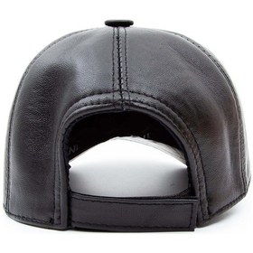 Resim Tamer Tanca Unisex Vegan Siyah Deri Şapka 524 Tt Rap Sapka Sk22/23 Sıyah Dr Siyah 