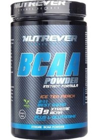 Resim Nutrever Bcaa Powder 500 Gr Şeftali Aroma Vegan Şekersiz Bcaa 