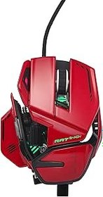 Resim Mad Catz R.A.T. 8+ ADV Tamamen Ayarlanabilir Kablolu Optik Oyun Faresi - 20000 DPI Optik Sensör - 11 Programlanabilir Düğme ve RGB Aydınlatma - Kırmızı 