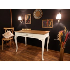 Resim Wooding 120 cm Tek Çekmeceli Masif Çalışma Masası 