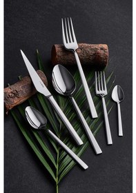 Resim Neva Opal 72 Parça 12 Kişilik Çatal Kaşık Bıçak Seti N3147 Gümüş 