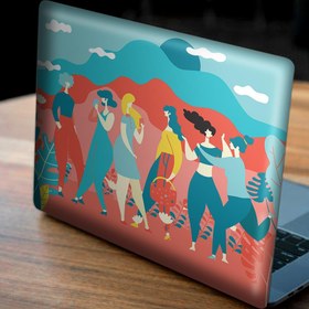 Resim İlüstrasyon Kadınlar Notebook Sticker, Laptop sticker,, Hp Sticker, Asus Sticker, 15.6 inç Sticker 