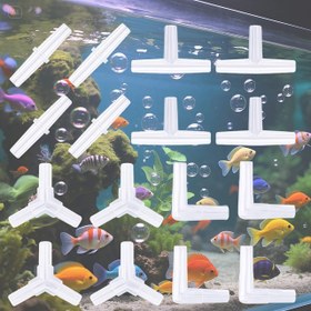 Resim 40 adet/20 adet Akvaryum Hava Pompası Bağlantı Seti - Dayanıklı PC Plastik Havacılık Tüp Bağlantıları, Balık Tankı Oksijen Dağılımı için 4 Benzersiz Tasarım, Akvaryum Hava Pompası Bağlantıları, Pil Olmadan 