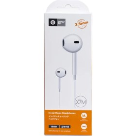 Resim Dvıp X7M 3.5mm Jack Girişli Mikrofonlu Kablolu Kulaklık Beyaz 