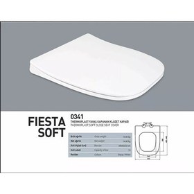Resim Nkp Fiesta Klozet Kapağı Yavaş Kapanır Beyaz 