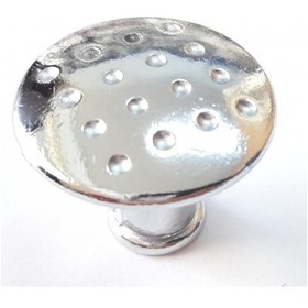 Resim Ennalbur Noktalı Krom Cekmece Düğmesi 