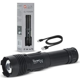 Resim 7 Mod Tx6 Powerbank El Feneri Wt-624 Altın - Kırmızı 