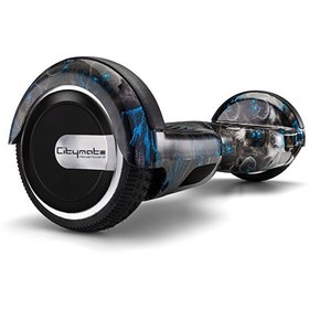 Resim Citymate Elektrikli Kaykay 6.5" Siyah Kurukafa Grafity Desenli Akıllı Hoverboard 