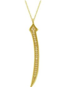 Resim 14 Ayar Altın Elif Kolye 3.35 Gram 