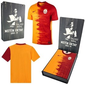 Resim Galatasaray Forma 20/21 Metin Oktay Tasarımlı Ahşap Kutu Kırmızı 
