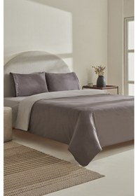 Resim Karaca Home Basis %100 Pamuk Çift Kişilik Nevresim Takımı Antrasit Antrasit 