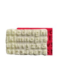 Resim Cesil Alfabe Küçük Harf Rakam Silikon Kalıp 