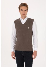 Resim U.s. Polo Assn. Erkek Vizon Süveter 50318160-vr052 Vızon 