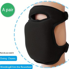Resim 2'li Bahçe Dizlik Seti - Ultra Kalın Hafıza Köpüğü, Ayarlanabilir Kaymaz Askılar, Yabani Otları Kesme, Zemin Temizliği ve Bahçe İşleri İçin Rahat Diz Koruma - Siyah, Güvenli Oturuşlu Dizlik, Hava Koşullarına Dayanıklı Ped, Ergonomik Destek, Dayanıklı Yapı, Ev Bakımı 