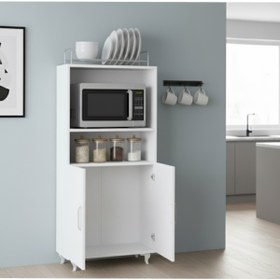 Resim YAMAN DEKORASYON 2 Kapaklı Mini Fırın Ve Mikrodalga Dolabı 