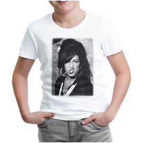 Resim Lord Tshirt Amy Winehouse - Back To Black Beyaz Çocuk Tshirt 