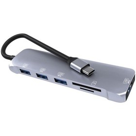 Resim Nk-3043 Tip-C Hub Usb 3.0 Tf Kart Okuyucu Adaptör 