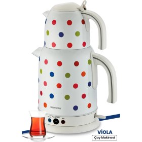 Resim Siyah 7310P Çay Makinesi - Hızlı ve Pratik Çay Demleme Cihazı 