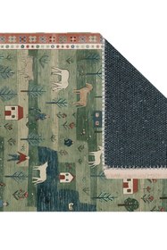 Resim MİNİMAL BASKILI DOKUMA TABAN HALI, 165 YNG, 80X200 CM 