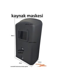 Resim Kaynak Maskesi Plastik Siyah Camlı Kaynak Yapma Maskesi Elde Tutm 