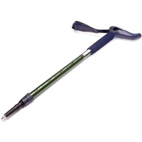 Resim Doğada Yürüyüş Batonu - Yeşil Forclaz 3 Teleskopik Parça Push Pin 90/95/100/105/110 Cm Forclaz Meridyendukkan Çok Renkli 