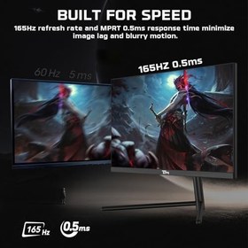 Resim TWISTED MINDS 27" TM27QHD165IPS QHD 2K 165HZ 0,5MS HDMI DP HDR400 FAST IPS RGB GAMING MONİTÖR 