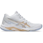 Resim Asics NETBURNER BALLISTIC FF MT 4 Kadın Offwhite Voleybol Ayakkabısı 1052A084-102 