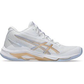 Resim Asics NETBURNER BALLISTIC FF MT 4 Kadın Offwhite Voleybol Ayakkabısı 1052A084-102 