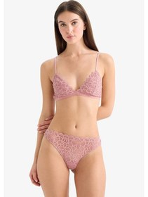 Resim Defacto Simli Dantel Brazilian Külot G2382ax25wnbr86 Pembe-br86 