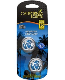 Resim California Scents® Mini Diffuser "Newport New Car" Kalorifer Geçme Koku 2'li Set 