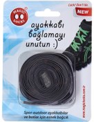 Resim Magic Locks Akılı Elastik Yassı Bağcık-Gri Gri 