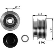 Resim GATES OAP7108 Alternator Kasnagi 7701476465 8200113636 Uyumlu 