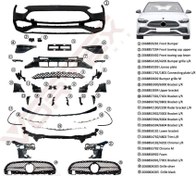 Resim Mercedes W206 Ön Tampon Set Amg (Panjur Hariç) 2021 Sonrası Uyumlu 