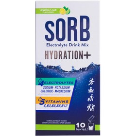 Resim SORB - Electrolyte Drink Mix - Elektrolit, Vitamin ve Mineral Limon Lime 10 Saşe 