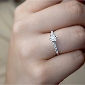 Resim Lilarote 0.15 Ct. Tektaş Pırlanta Yüzük 6 Tırnaklı 