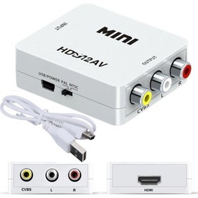 Resim 3C Store 1080P HDMI Uyumlu - 3.5mm Ses Kablosu ile Rca Av Kompozit Adaptör Dönüştürücüsü VGA2AV / Cvbs Audio'dan Pc'ye Hdtv Dönüştürücü (Yurt Dışından) 