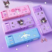 Resim 1 Adet Sanrio Çok Fonksiyonlu Kırtasiye Kutusu, Şifreli Kilidi Olan Sevimli Kulomi Melodi Kalemlik Büyük Kapasiteli Kalemtıraşlı, Küçük Çekmeceli, Takvim, Zaman çizelgesi ve Daha Fazlası İçeren, Arkadaşlar İçin En İyi Hediye 