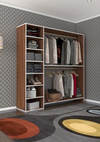 Resim Kenzlife Giysi Dolabı Abdurrahman 180*180*40 Cvz Gardırop 