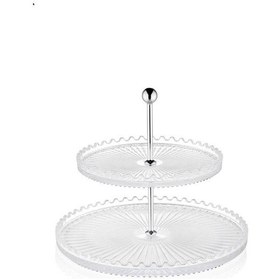 Resim The Mia Cam 2 Katlı Sunum Tabağı 28 x 24 Cm CAM0236 